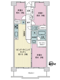 リノア西葛西の間取図