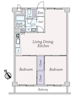 秀和清澄レジデンスの間取図
