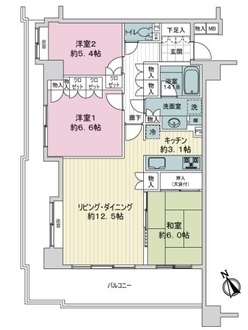 クレド清澄庭園の間取図