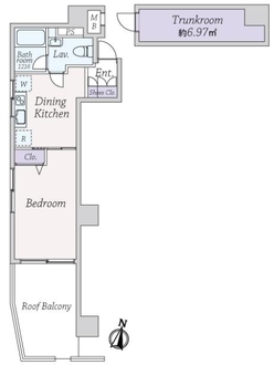 ライオンズマンション広尾第２の間取図