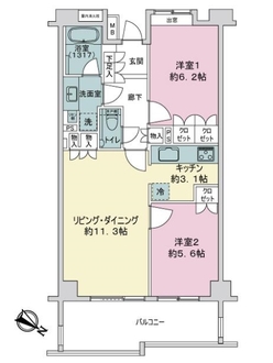 グローリオ成増アルグレッソの間取図