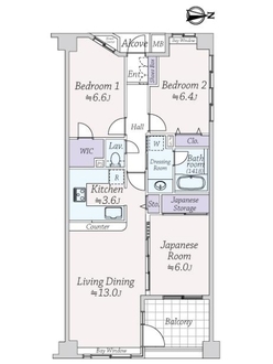 ライオンズガーデン砧公園の間取図
