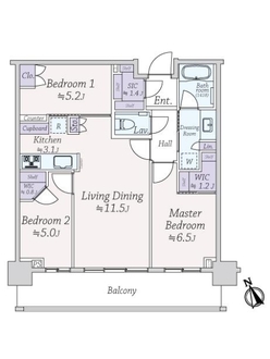 ＧＬＯＢＡＬ　ＦＲＯＮＴ　ＴＯＷＥＲの間取図