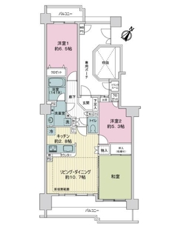 ライオンズステージ南浦和の間取図