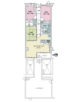 グランレーヴ小机の間取図