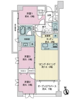 グランシティユーロレジデンス葛西の間取図
