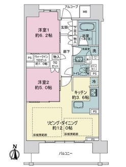 パークホームズ丸の内ザレジデンスの間取図