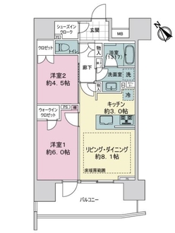 ライオンズ町屋レリアシティの間取図