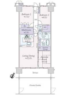 東京リバース・フォートの間取図