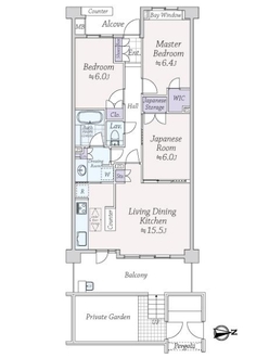 エルザ世田谷の間取図