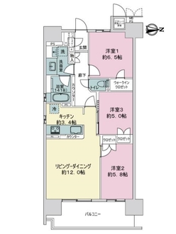 ミリカ・ガーデンの間取図