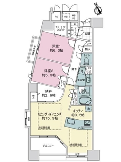 ライオンズ星ヶ丘ＥＡＳＴの間取図
