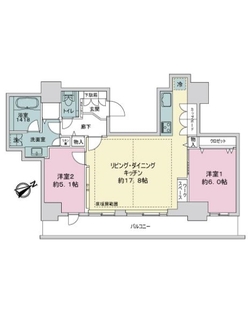 パークタワー滝野川の間取図