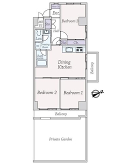 飯田橋第一パークフアミリアの間取図
