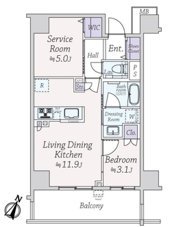 エクセレントシティ横濱大通り公園の間取図