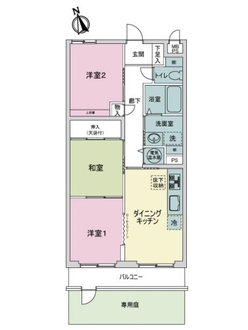 ライオンズマンション大倉山第八の間取図