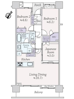 ルピアコート新小岩の間取図