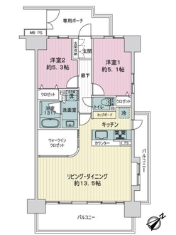ライオンズステーションプラザ元住吉の間取図