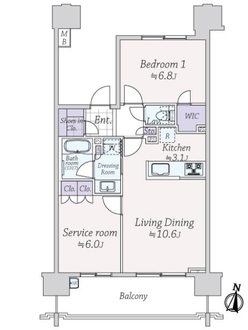 ライオンズ川口幸町グランフォートの間取図