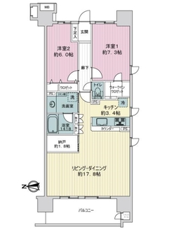 エンゼルパークソレイユ住吉の間取図