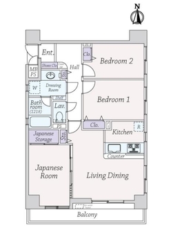 ライオンズアーバンシティ東陽町の間取図