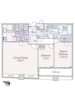 パークコート赤坂ザタワーの間取図