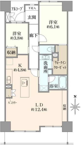 カムザ・スクエア八千代緑が丘エスタシオンの間取図