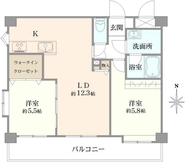 セザール西船橋の間取図