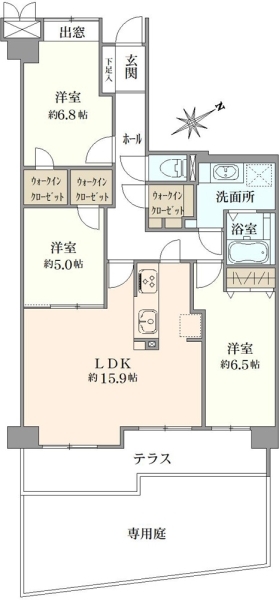 ハイホーム稲毛チェリーヒルズの間取図