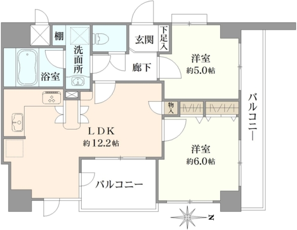 グランシティ木場の間取図