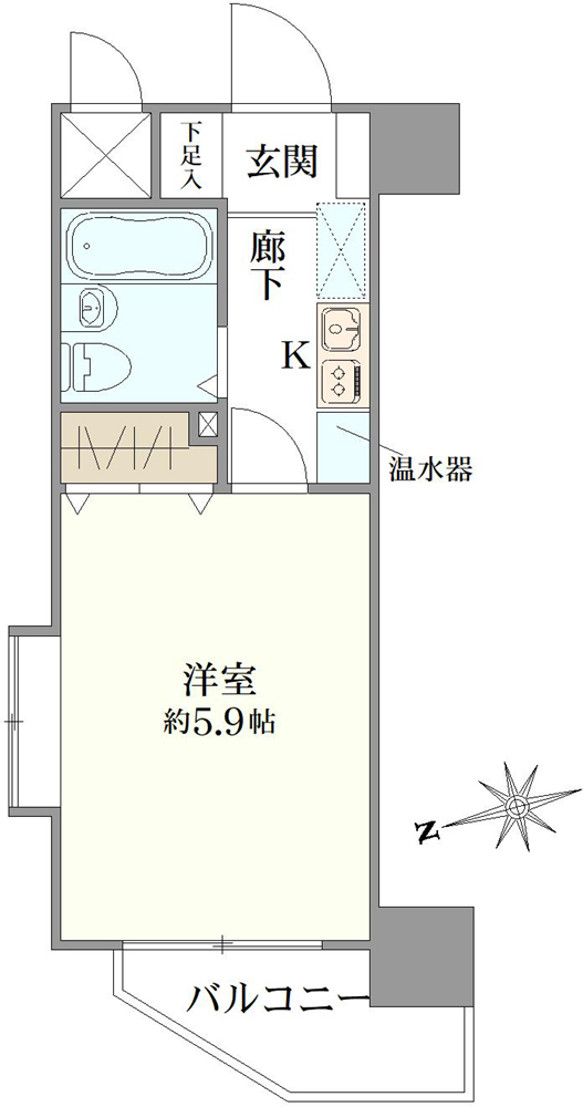 クラッセ国際コーポ池袋の間取図