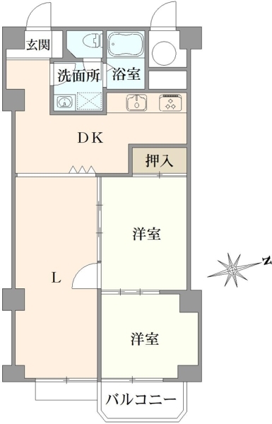 ライオンズマンション高井戸の間取図