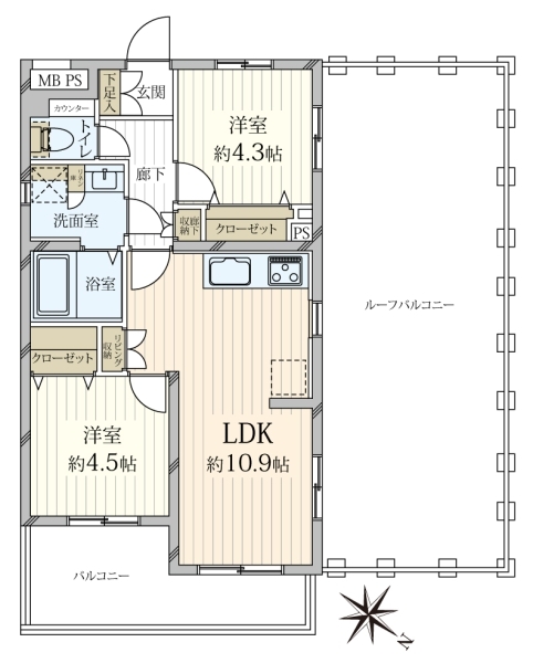 セントヒルズ田園調布の間取図