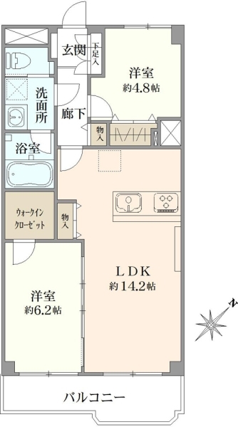 ハイネス富士見ヶ丘の間取図