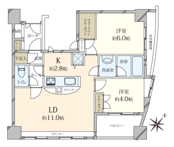 ジェイパーク乃木坂の間取図