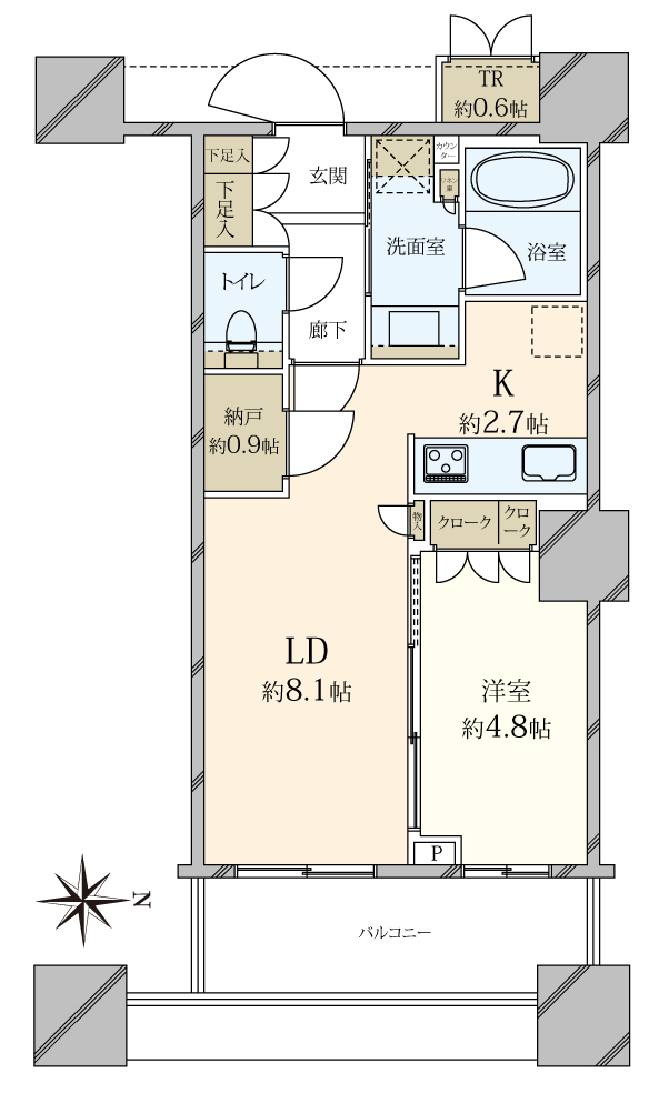 パークタワーグランスカイの間取図