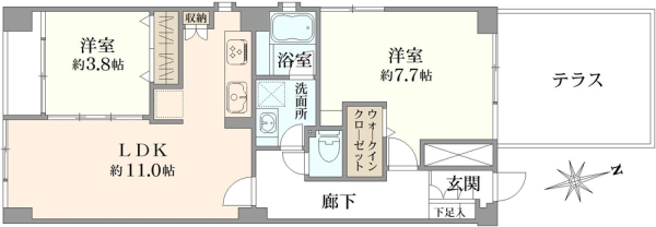 ワールドパレスの間取図