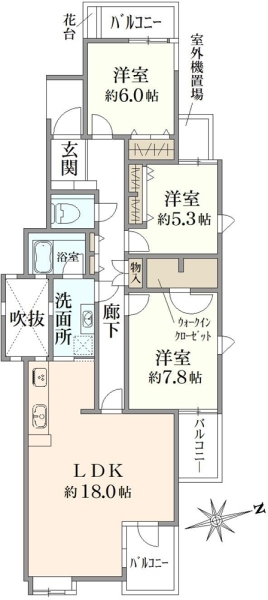 藤和ライブタウン杉並宮前の間取図
