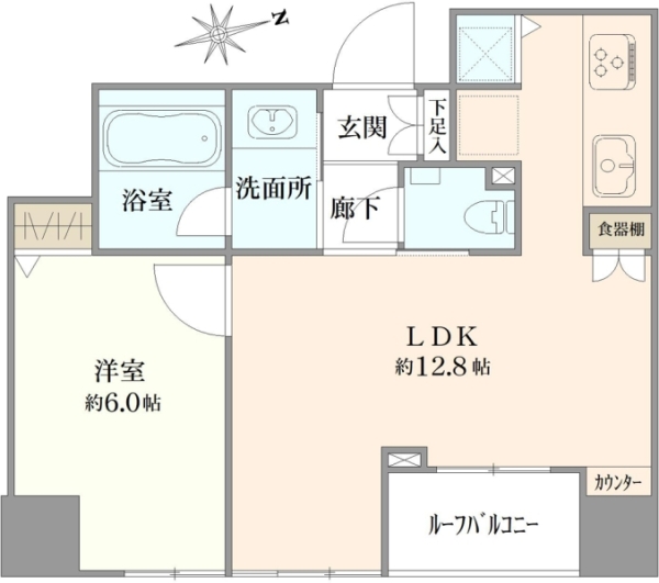 オープンレジデンシア南青山骨董通りの間取図