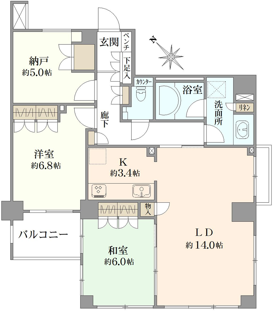 パルサージュ文京千石の間取図