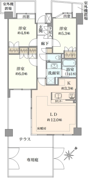 グローリオ成増アルグレッソの間取図