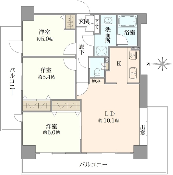 マイキャッスル四ツ木の間取図