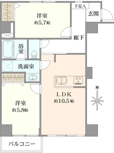 レジェンド新宿の間取図