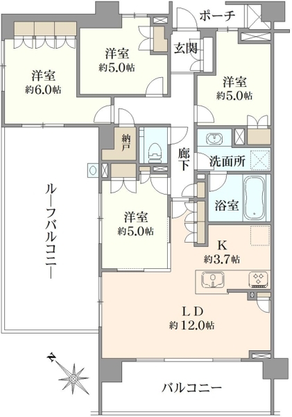 プラウド杉並和田プライベートコートの間取図