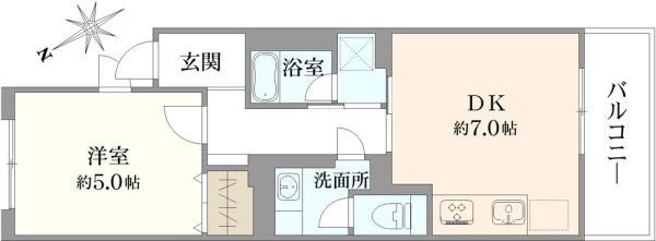 東中野台ローヤルコーポの間取図