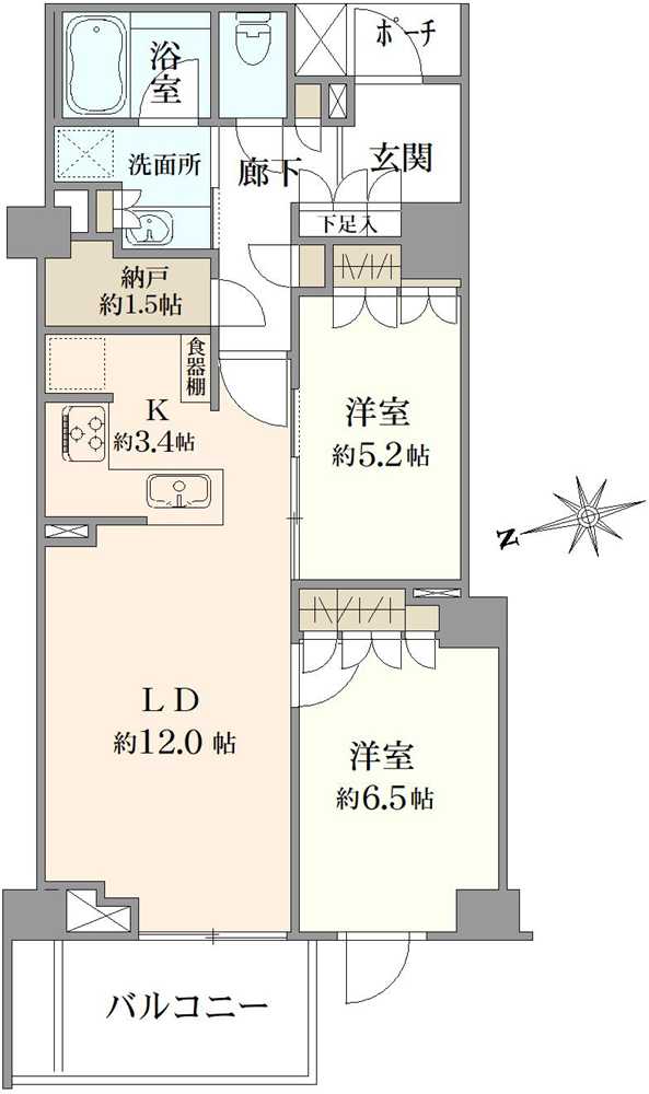 プラウド中野テラスの間取図