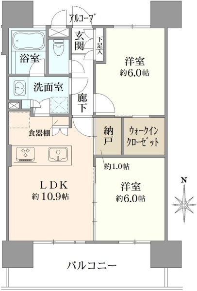 ミオカステーロ浅草入谷の間取図