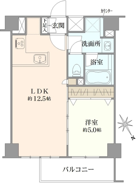 オープンレジデンシア本駒込　六丁目の間取図