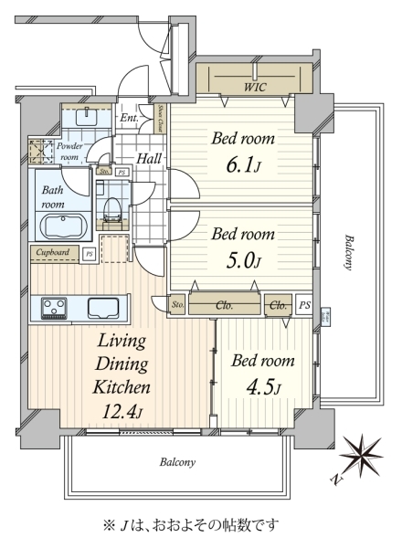 プレシス汐留の間取図