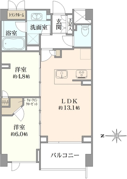 プレミアスイート外苑の杜の間取図